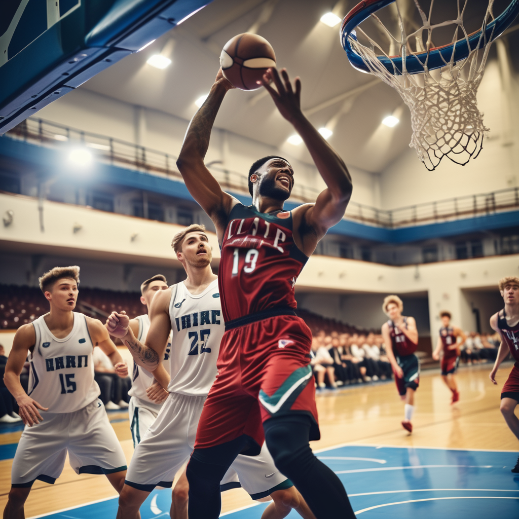 White vintage SUV on dirt road through redwoods